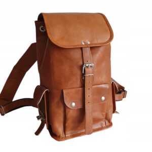 Ręcznie Robiony Plecak Skórzany Styl Vintage